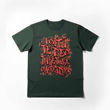 Graffiti Taketake Hāte Dark Green